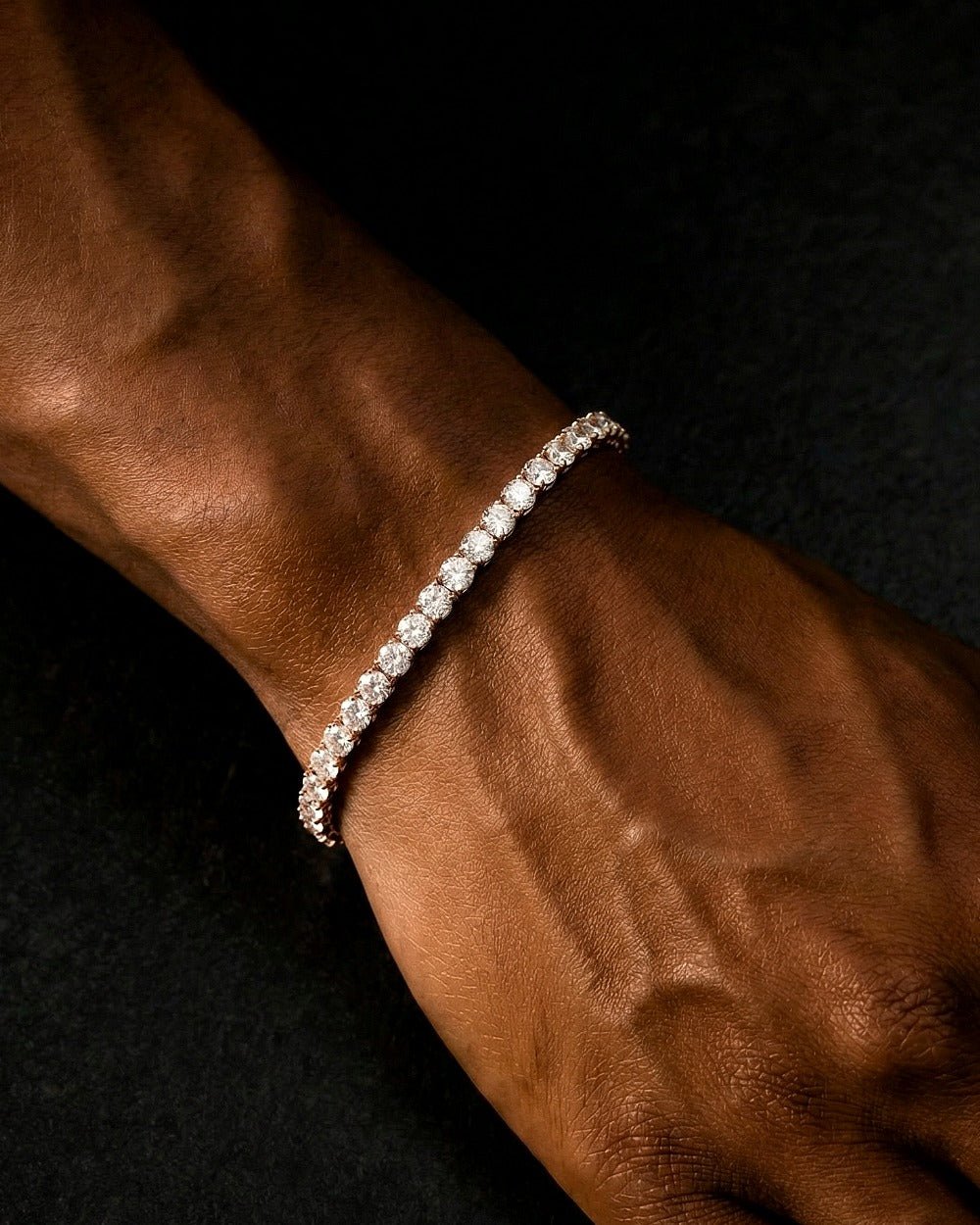 TENNISBOY BRACELET. - 5MM ROSE GOLD - Drippy Amsterdam