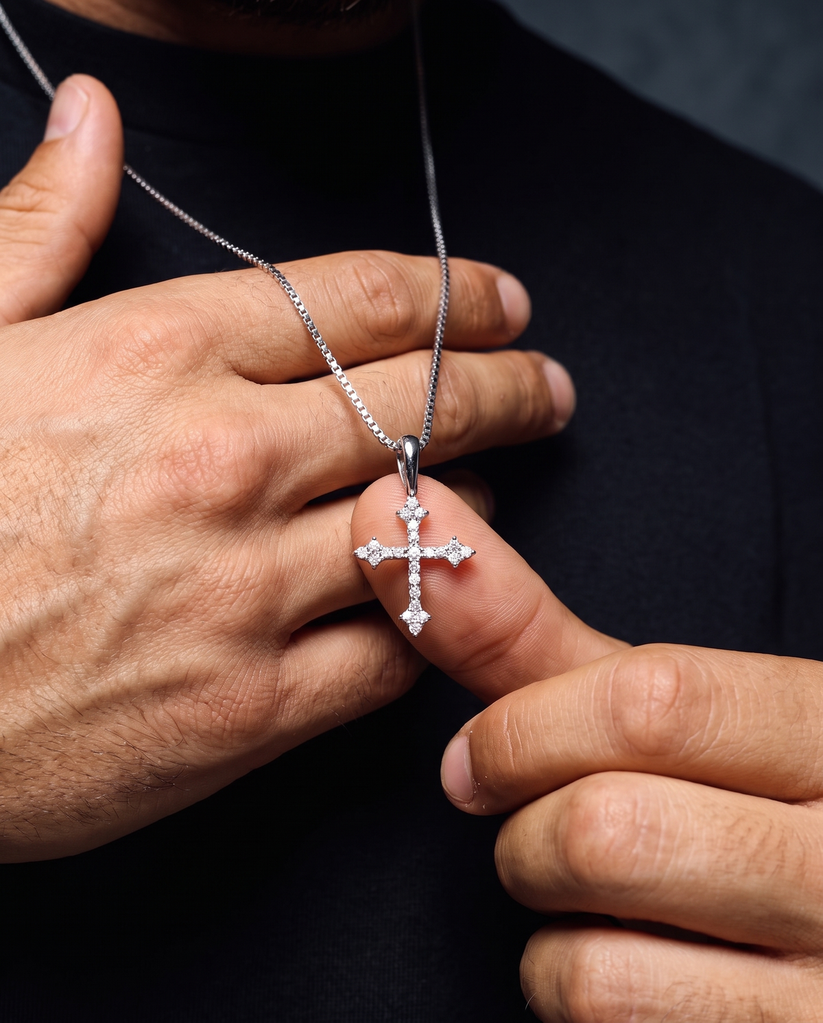 THE CROSS PENDANT. - 925
