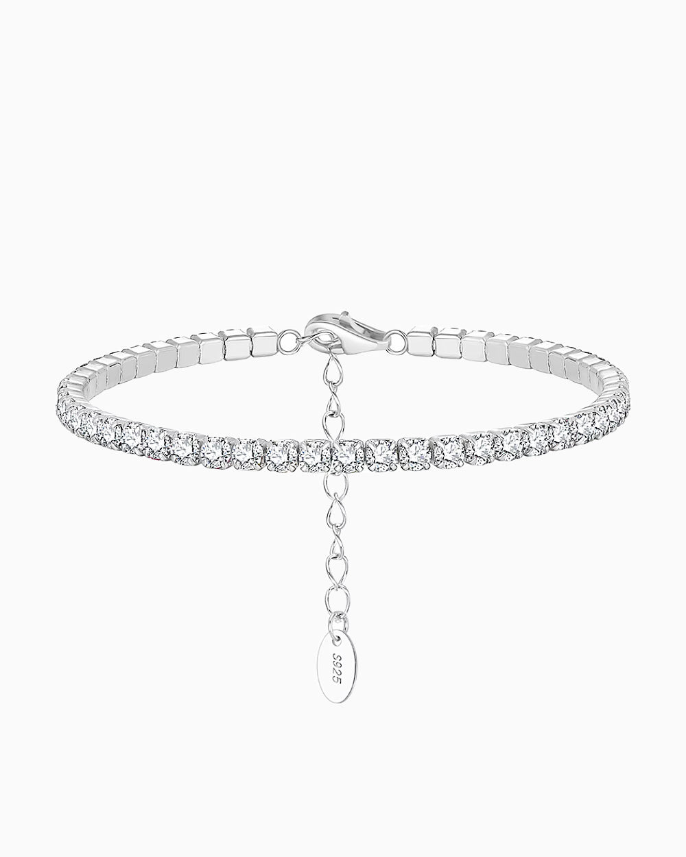 WHITE ICE BRACELET. - 3MM - Drippy Amsterdam