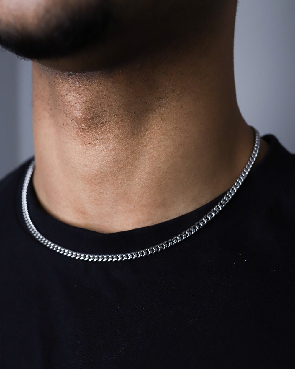 CLEAN CUBANA CHAIN. - 4MM WHITE GOLD - Drippy Amsterdam