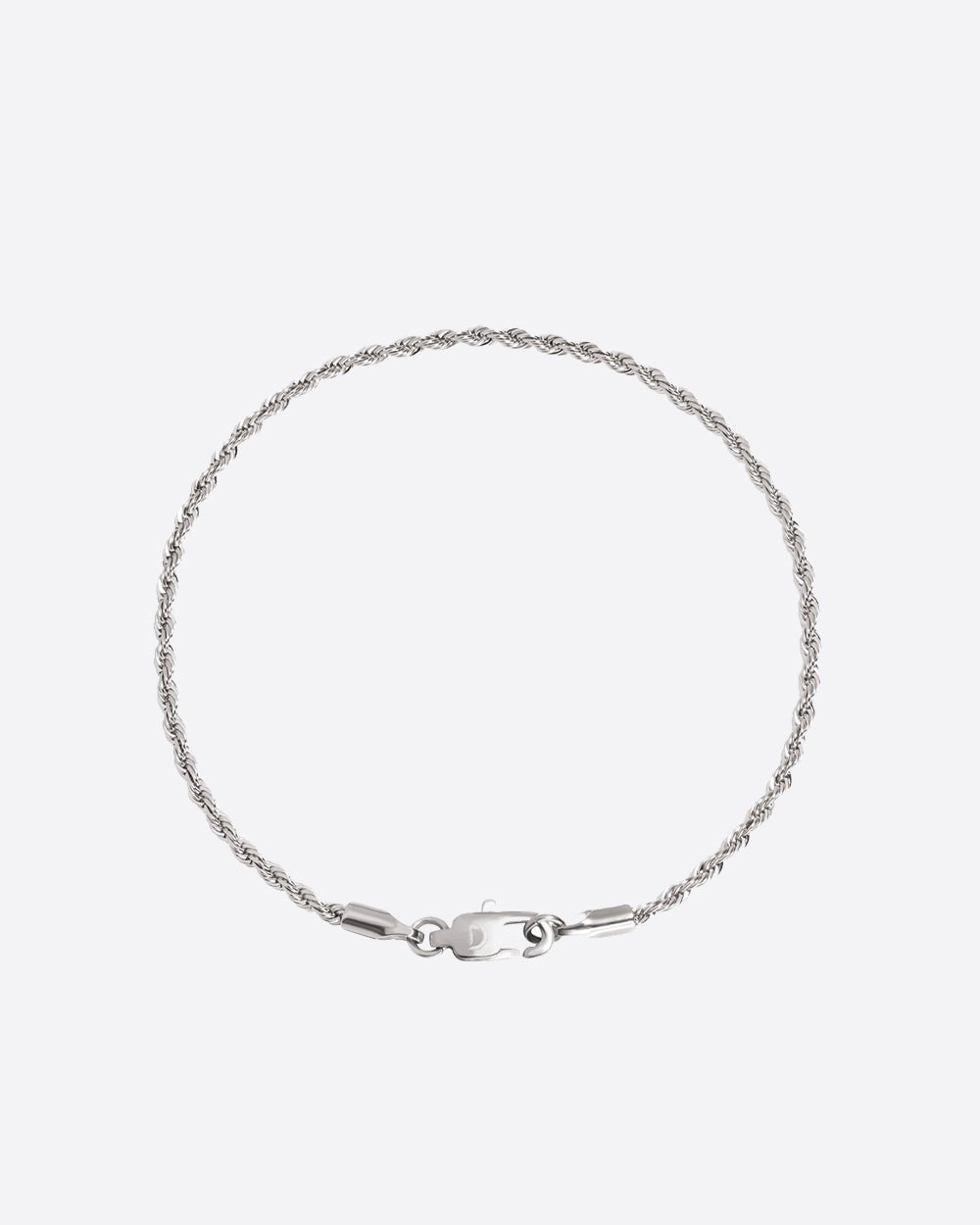 CLEAN ROPE BRACELET. - 2MM WHITE GOLD - Drippy Amsterdam
