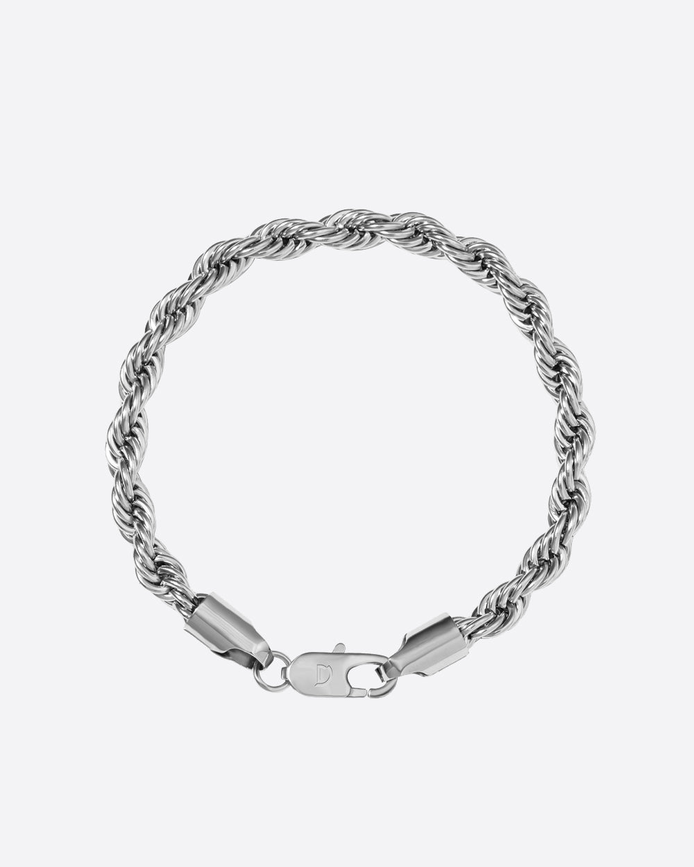 CLEAN ROPE BRACELET. - 6MM WHITE GOLD - Drippy Amsterdam