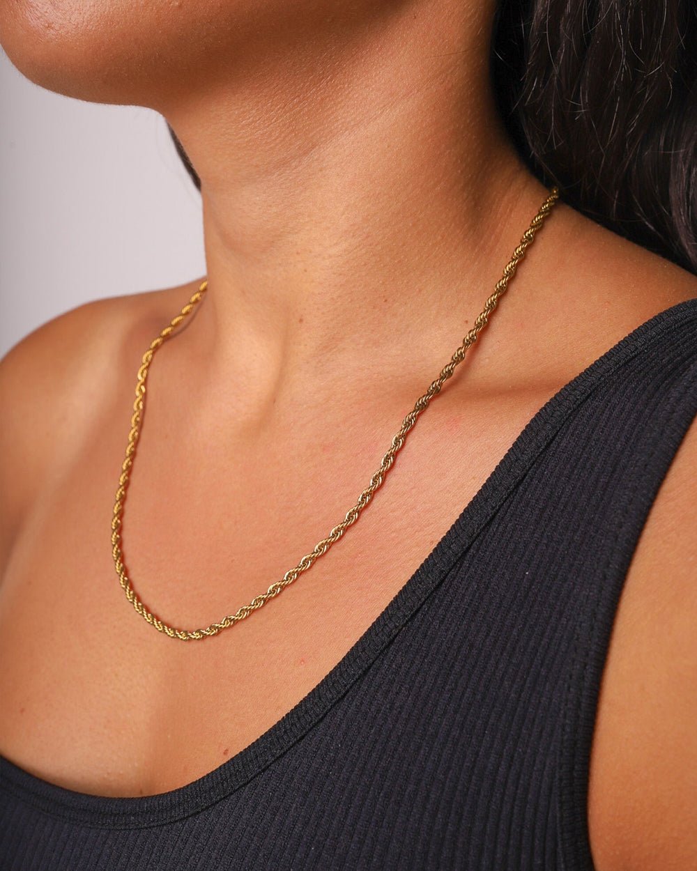 CLEAN ROPE CHAIN. - 3MM 18K GOLD - Drippy Amsterdam