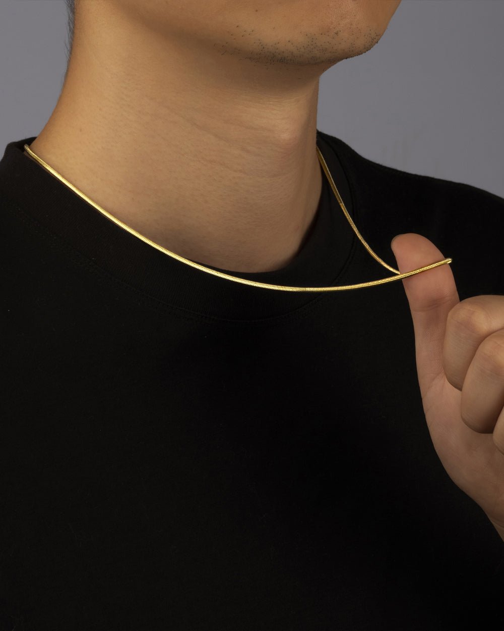 CLEAN SNAKE CHAIN. - 2MM 18K GOLD - Drippy Amsterdam