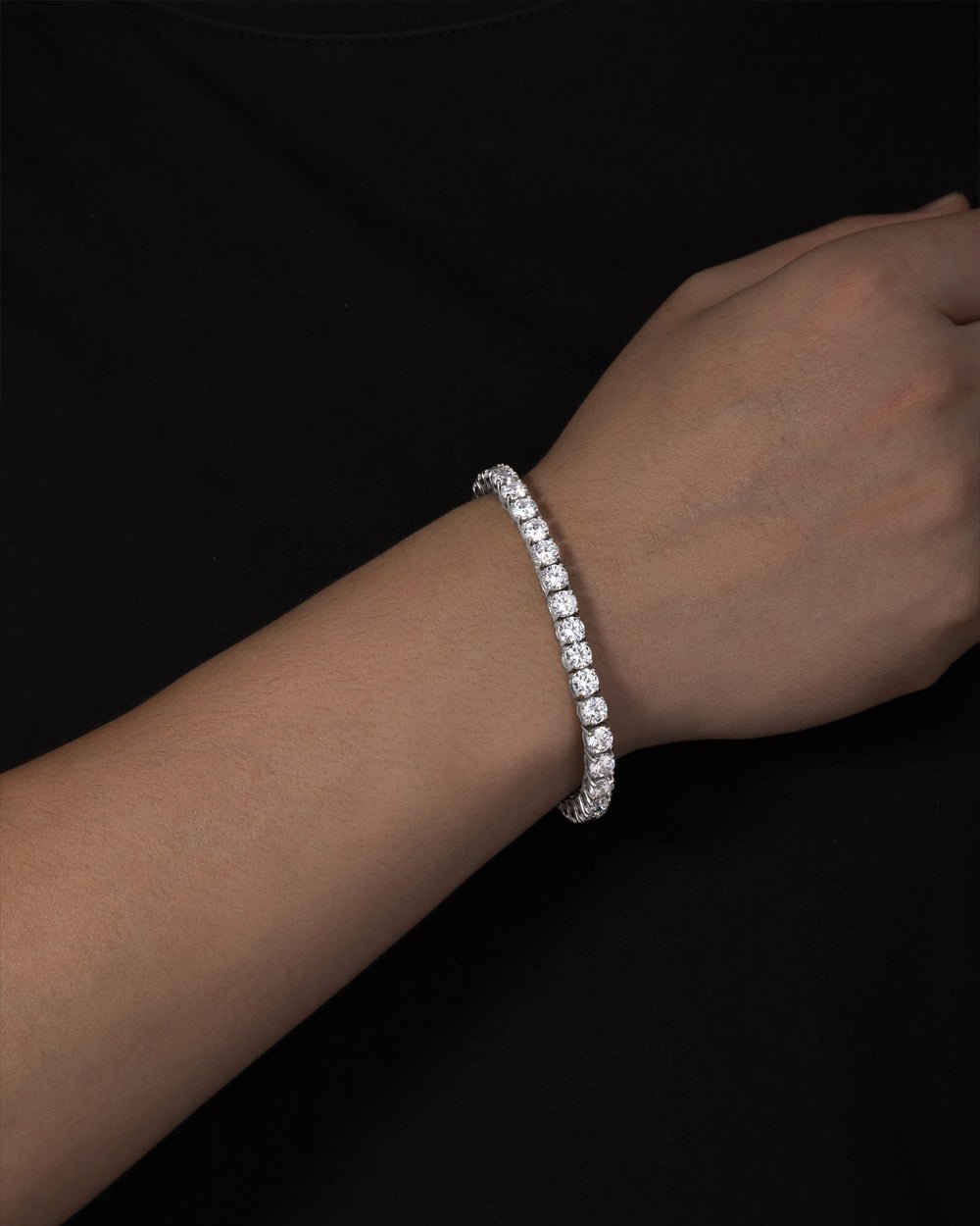 MOISSANITE TENNIS BRACELET. - 5MM 925 SILVER - Drippy Amsterdam